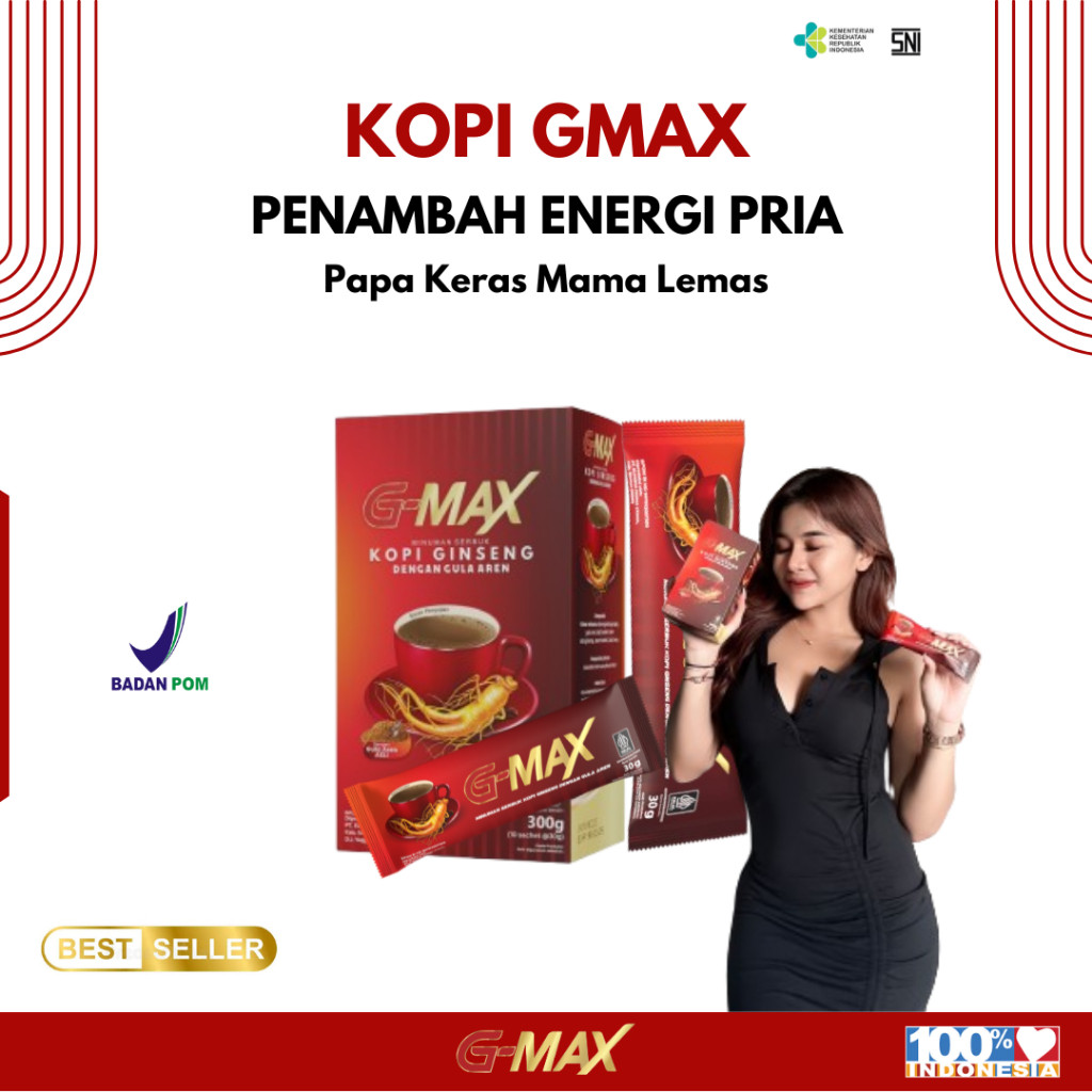 

TERLARIS Kopi Kuatt Pria Lama Tahan KOPI GMAX ORIGINAL PROMO Kopi- GMax Stamina Pria Instan Sachet 100% Original Bpom HALAL