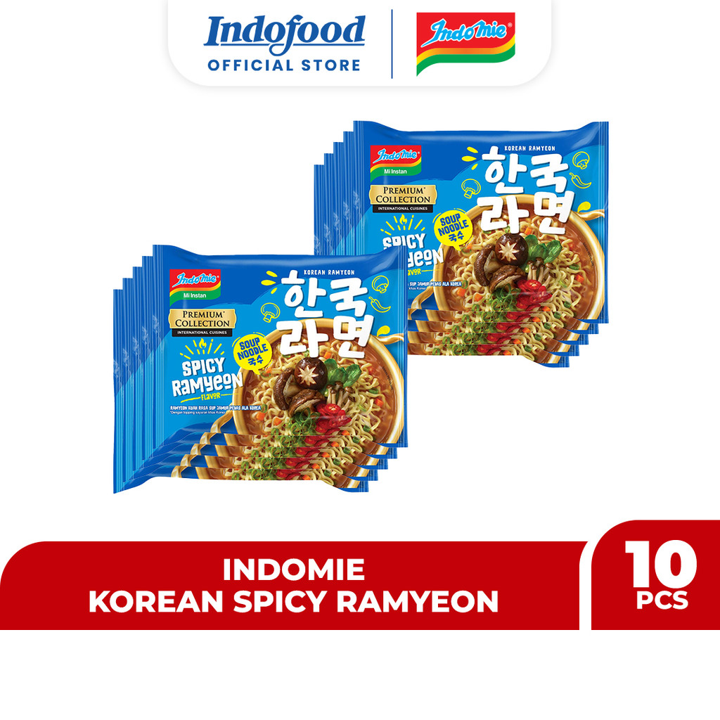 

10 PCS - Indomie Korean Spicy Ramyeon 83 Gr