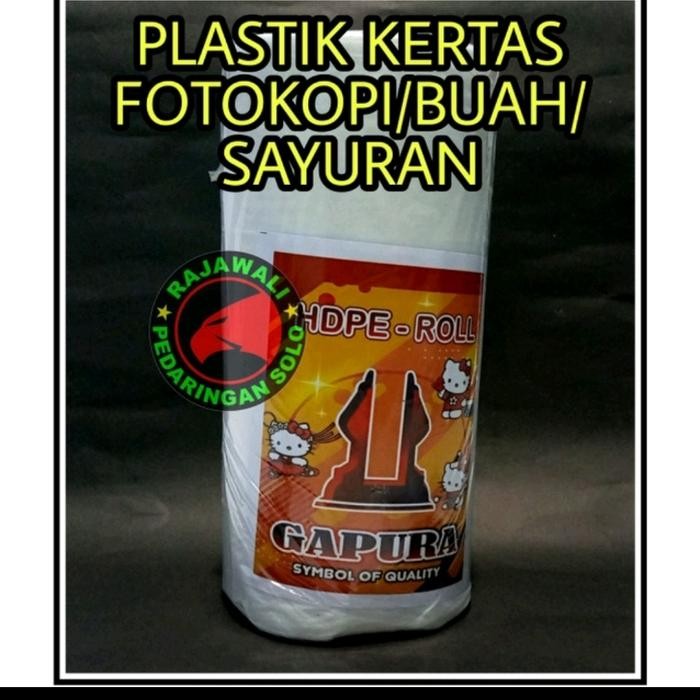 PLASTIK FOTOCOPY PLASTIK BUAH PLASTIK SAYUR PLASTIK KERTAS HDPE ROLL