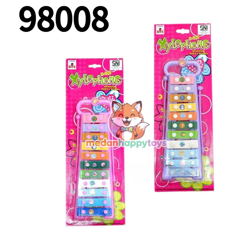 Mainan Edukasi Xylophone Alat Musik Kulintang Anak Mainan Doremi 98008