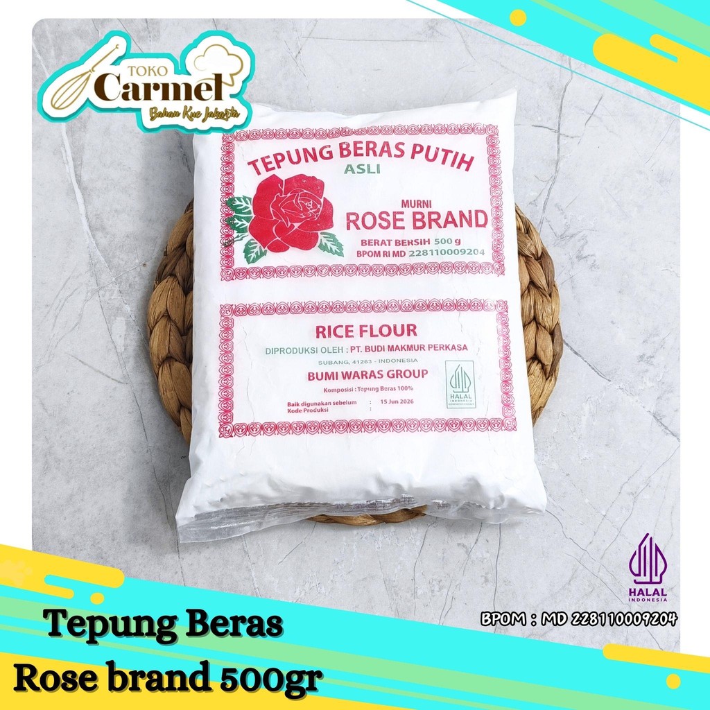 

Rose Brand - (Ekonomis) Tepung Beras 500gr