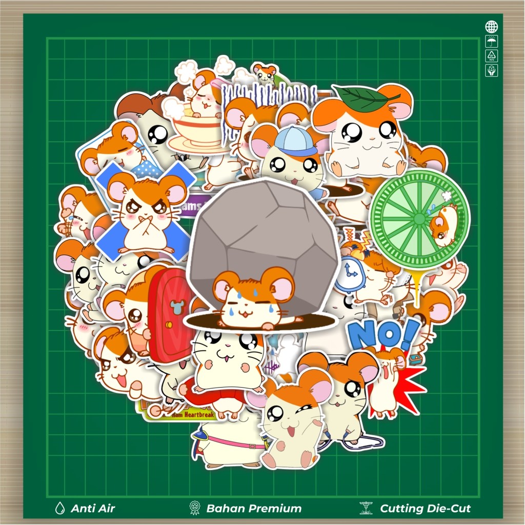 

HOT 50 PCS STIKER Stiker Kartun Hamtaro Stiker Fashion Cars Decal Dingin Kartu Album Custom Vinyl Anti Air- Sticker Aesthetic Buku Journal Koper Casing HP Tablet Laptop Helm Motor Botol Minum
