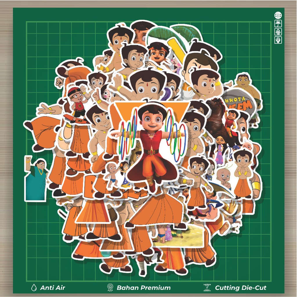 

HOT 50 PCS STIKER Stiker Kartun Choota Bheem Stiker Fashion Cars Decal Dingin Kartu Album Custom Vinyl Anti Air- Sticker Aesthetic Buku Journal Koper Casing HP Tablet Laptop Helm Motor Botol Minum