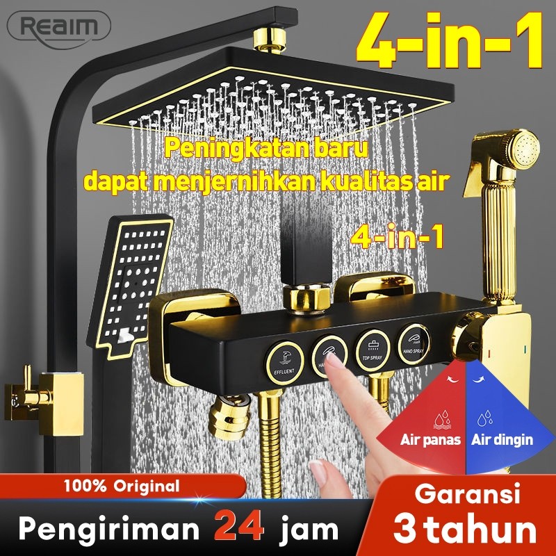 Shower set 4 Fungsi Panas-Dingin Dengan Faucet Shower Mandi Set Stainless shower kamar mandi Shower 