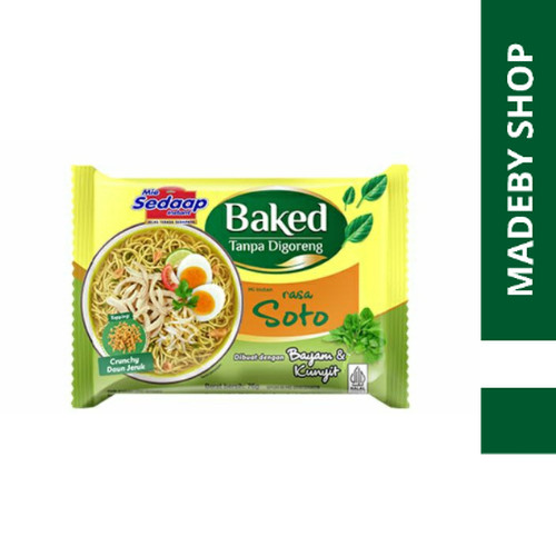 

Sedaap Mie Baked Tanpa Digoreng - Mi Soto 87 Gram
