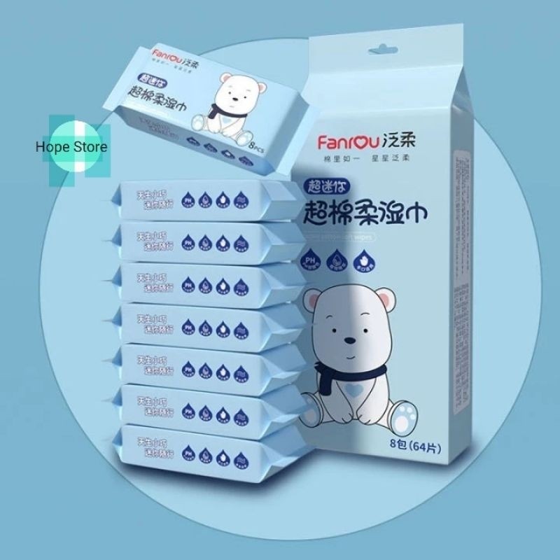 Tisu Basah Bayi Fanrou PROMO Non Alkohol Aman Untuk Bayi - Fan Rouge TISSUE Basah Best Seller