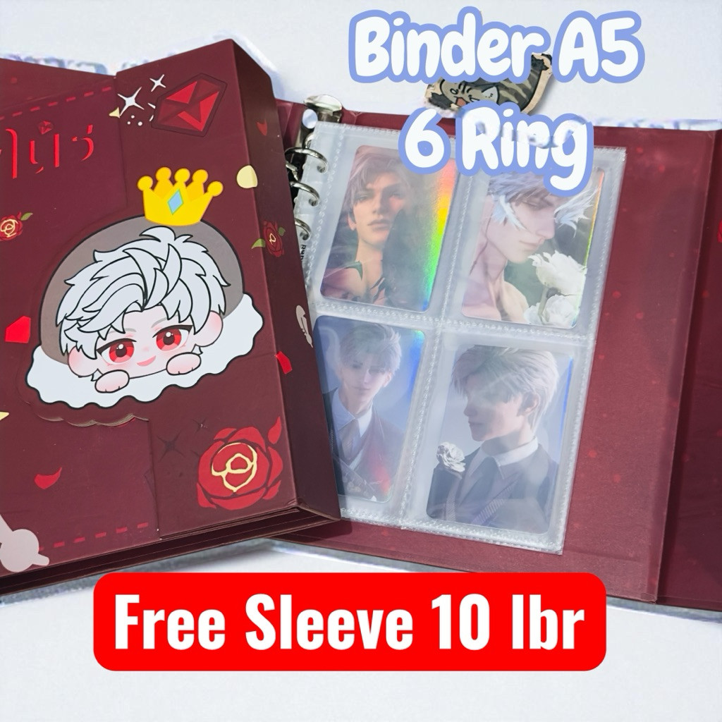 

(Free Sleeve 10 lbr)A5 Binder 6 Ring Sylus Theme Love And Deep Space