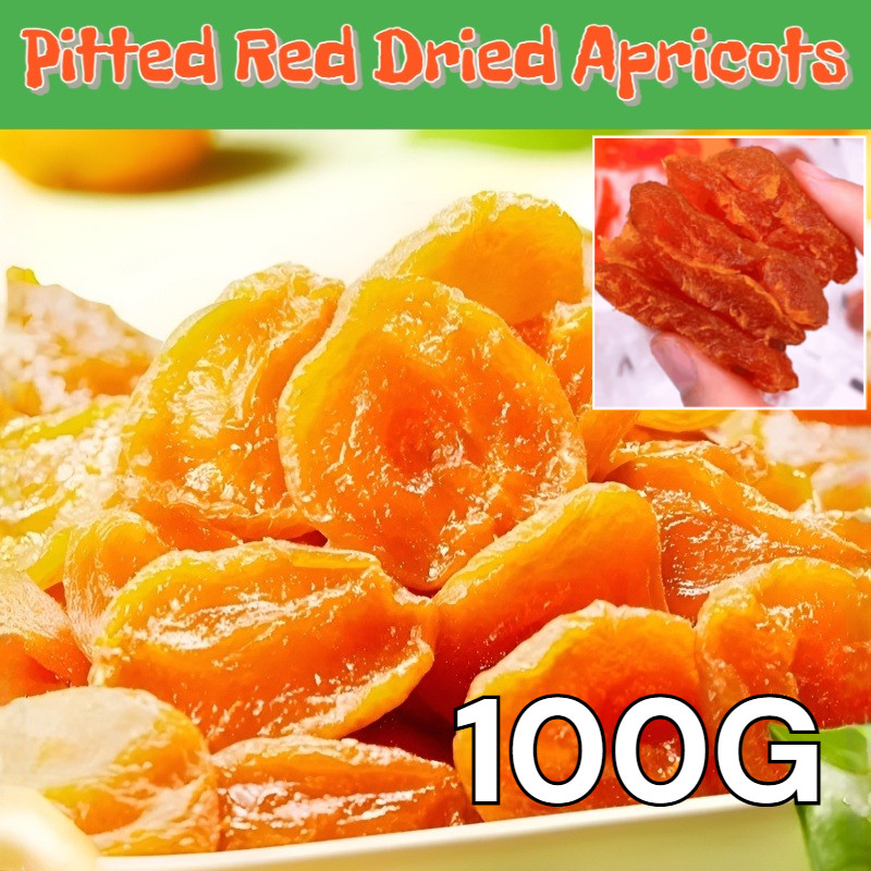 

✨100G-Beli 1 gratis 1✨​Manisan Aprikot Merah Tanpa Biji/snack natural tanpa pengawet​/manisan halal certified/buah kering tanpa biji/Buah kering impor rendah gula/ Camilan santai