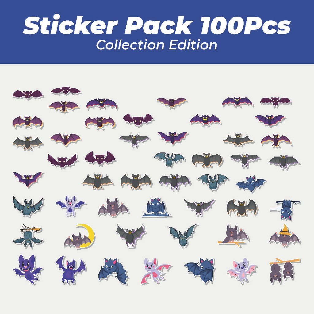 

Hot Stiker Hewan Kelelawar Lucu Anti Air Stikers Berperekat Waterproof Sticker Decal Buat Motor Helm Buku Journal Koper Casing HP Laptop Botol Minum