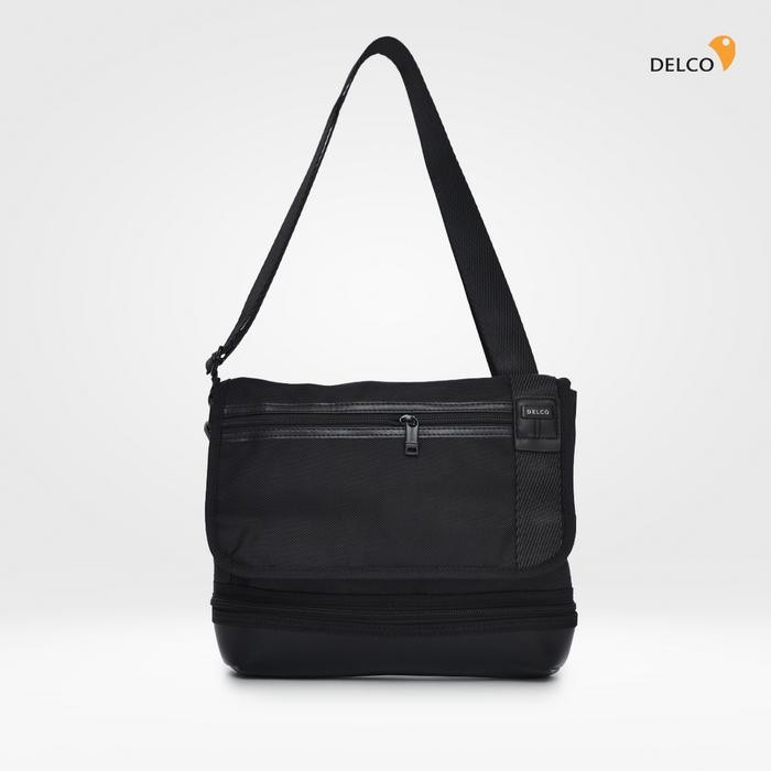 ORIGINAL Tas Pria Delco by Elizabeth Sling Bag 0716-0869 - Black