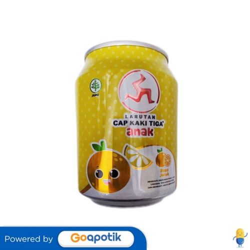 

Cap Kaki Tiga Larutan Penyegar Anak Rasa Jeruk 238 Ml Botol