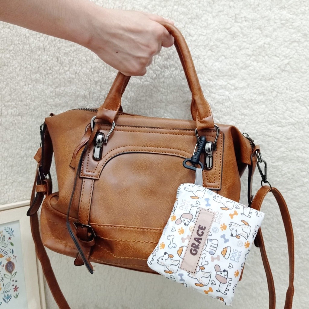 RIMA_SHOP.IDShopping Bag Custom Nama | Tas Belanja Reusable (MIN ORDER 3)