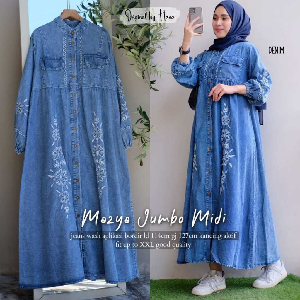 Fashion Wanita HQ  MAZYA JUMBO MIDI DRESS From hANA