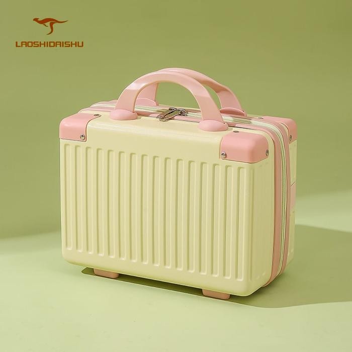 LAOSHIDAISHU 14inch Koper Mini Beauty Case tas make up kosmetik premium kosmetik premium kosmetik bo