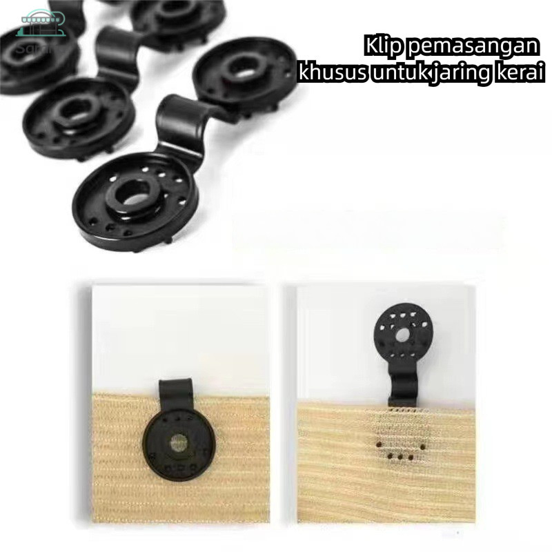 Liceriashop17 Klip Jaring Paranet [60Pcs] - Penjepit Khusus Untuk Jaring Peneduh/Penahan Sinar