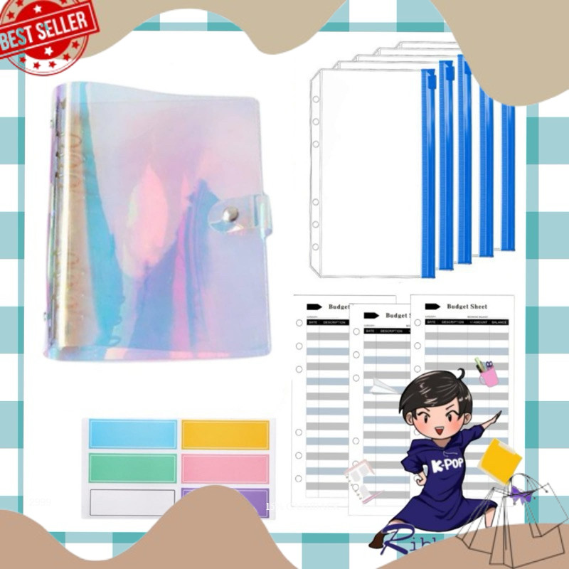 

v!ral A6 Set Lengkap Nabung Binder Hologram Laser Lengkap Murah RIBBON
