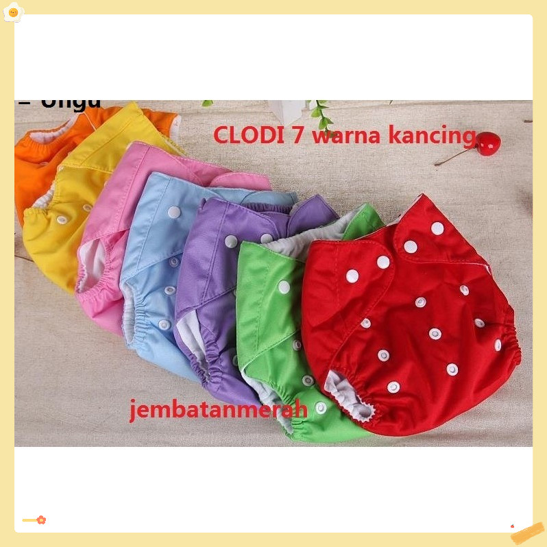Clodi Popok Kain Bayi Not Little Hippo Insert Cloth Diaper Training Pants Celana Pipis Celana Bayi