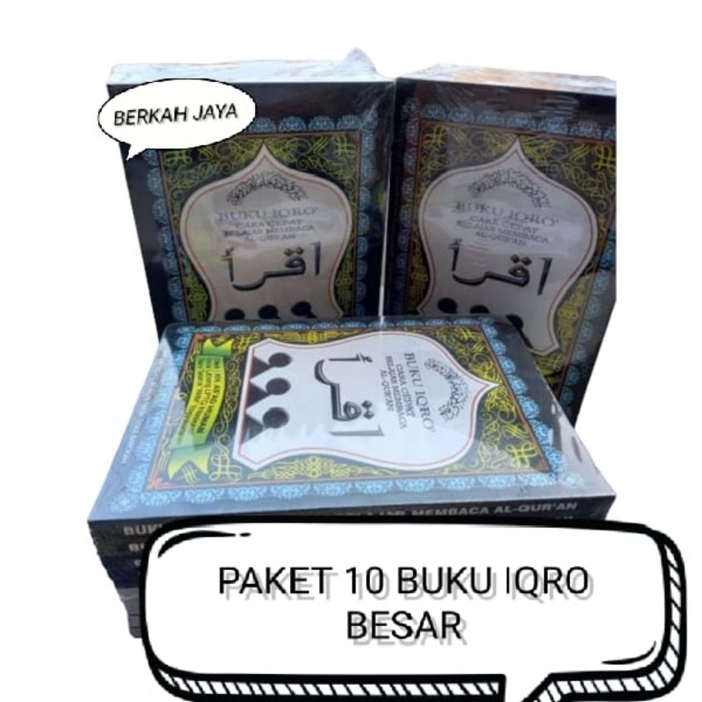 

Buku IQro Hitam Paket 10 Pcs Lengkap