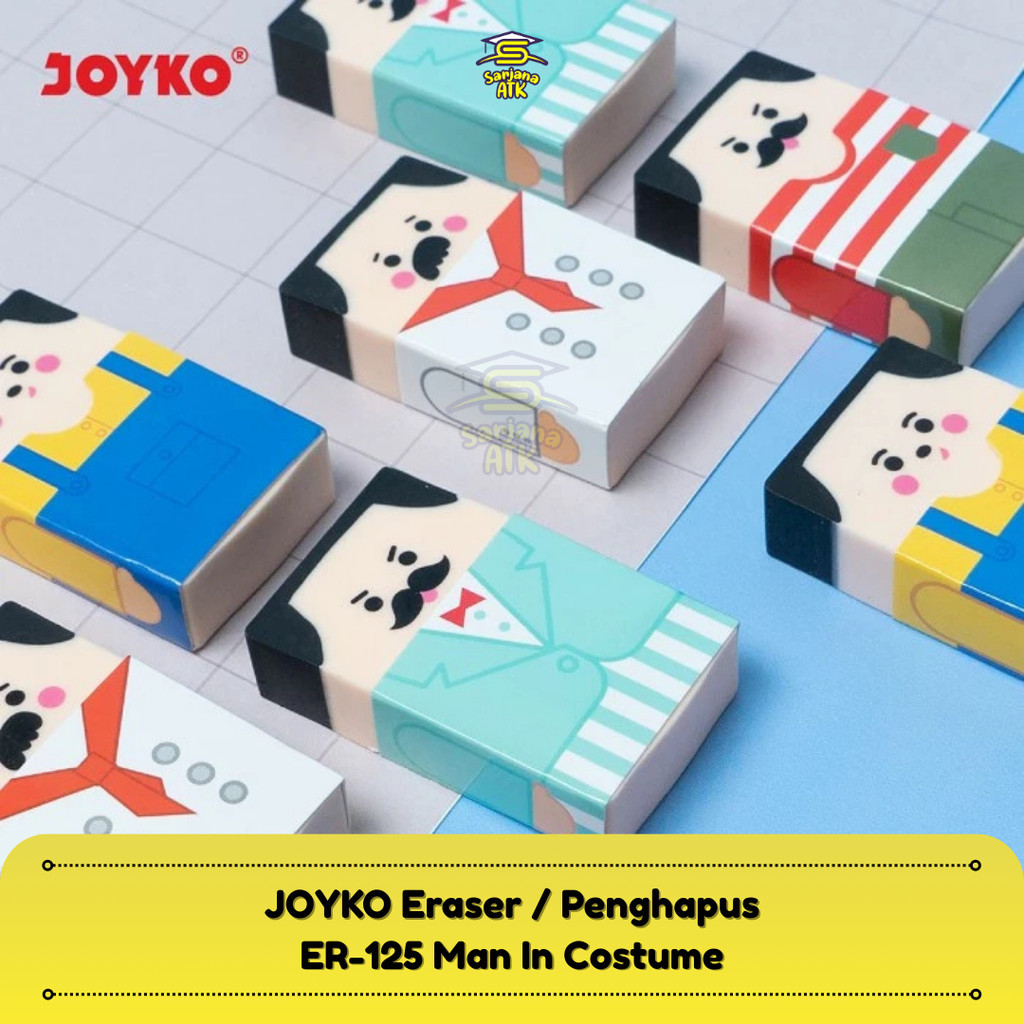 

JOYKO Penghapus Pensil / Stip Karet / Eraser Pensil ER-125 Man In Costume