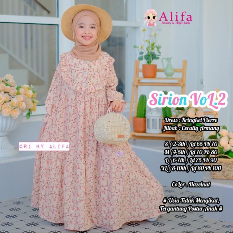 SIRION VOL.2 DRESS KIDS (Gamis Anak)  Alifa alya store
