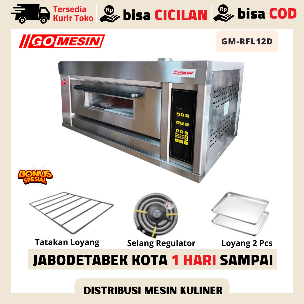 OVEN GETRA 1 DECK 2 TRAY RFL 12GD PEMANGGANG ROTI KUE GARANSI RESMI