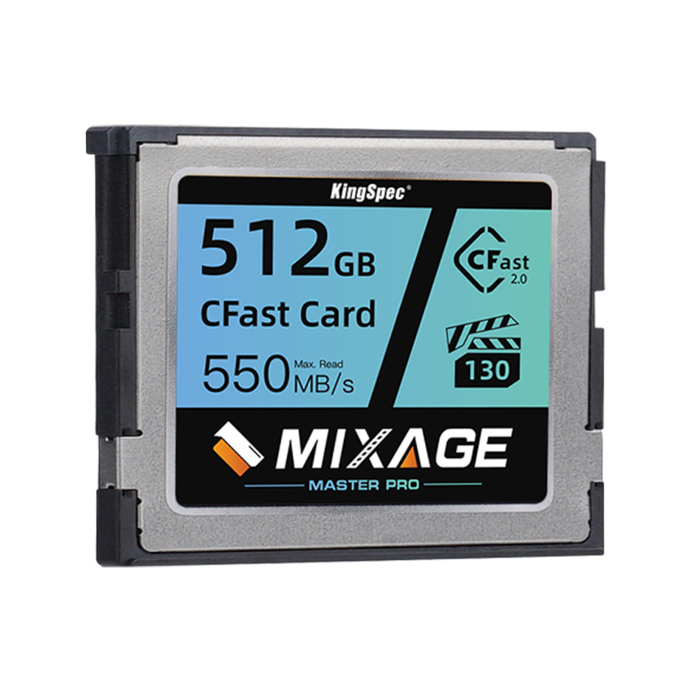 KingSpec Cfast 2.0 Memory Card 256GB 512GB 1TB CFast SATA Card Industrial IPC Memory Speed 450MB/s F