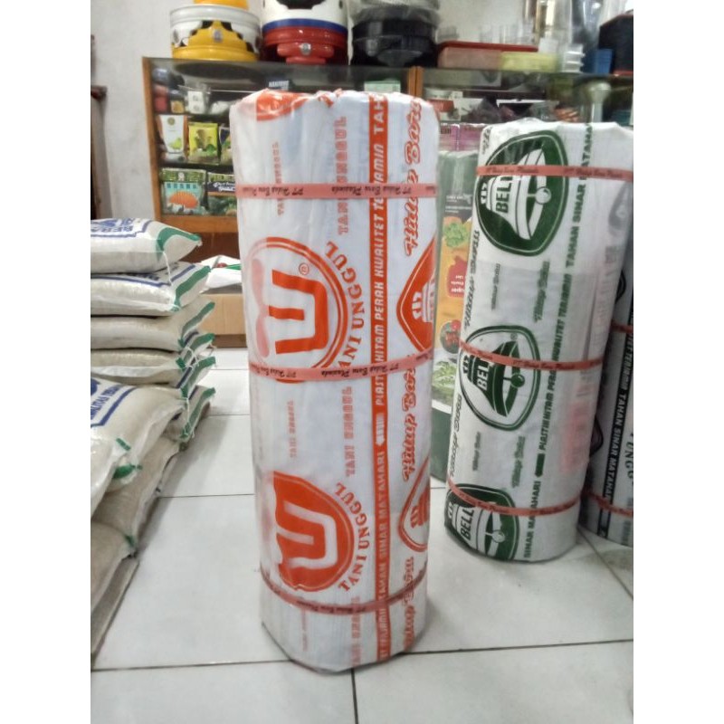 PLASTIK MULSA 1 ROLL CAP BELL 18 KG PANJANG 500 METER LEBAR 120 CM