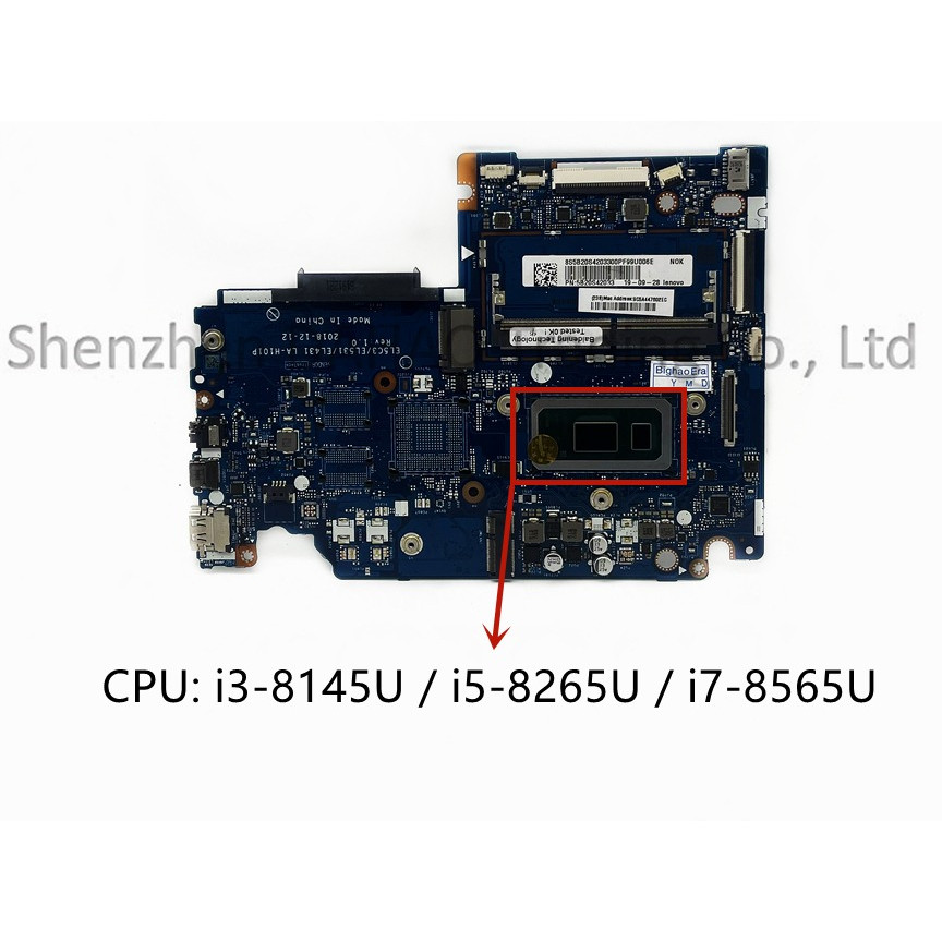 EL5C3/EL531/EL431 LA-H101P For Lenovo S340-14IWL S340-15IWL Laptop Motherboard With i3-8145U i5 i7-8