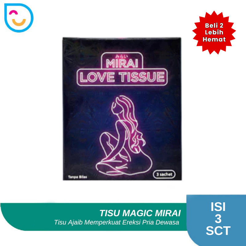 Tissue Magic Mirai Love Isi 3's - Tisu Mejik Original