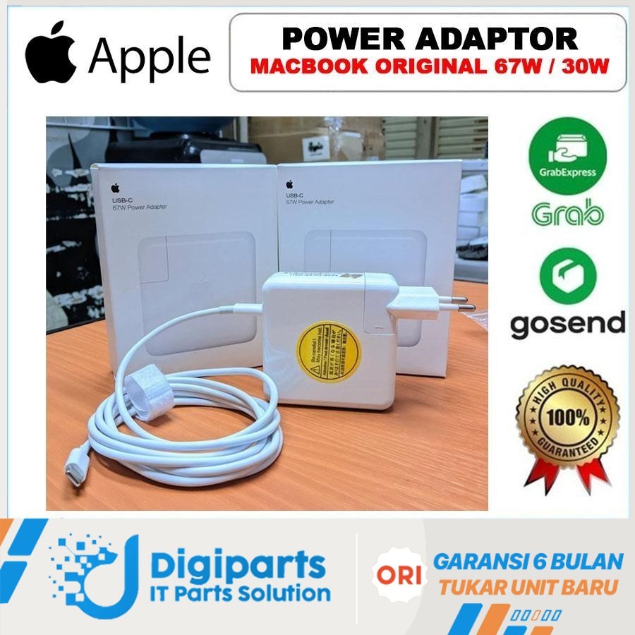 POWER ADAPTOR CHARGER CASAN MACBOOK AIR 13 M1 M2 M3 MACBOOK 2012 2015 PRO 61W 30W USB PD TYPE C
