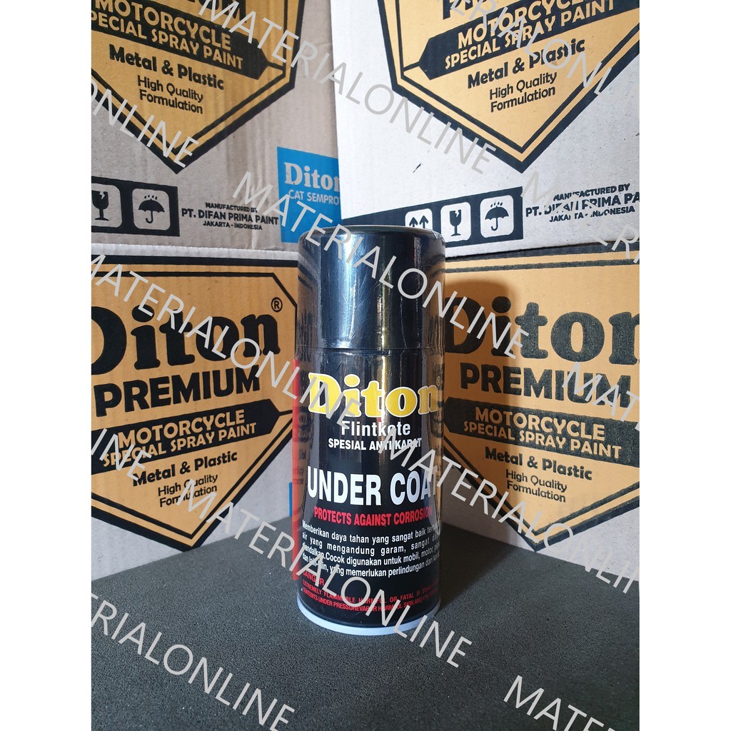 Pilox DITON Cat Semprot Flintkote Flinkote Undercoat Dasar Anti Karat Rangka Motor Mobil