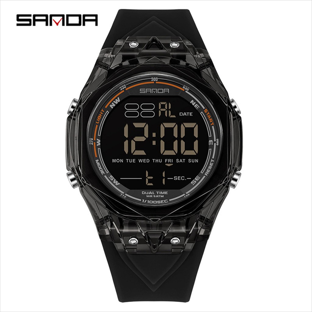 Jam Tangan SANDA 6289 Digital LED Original Sport Multifungsi Pria Wanita