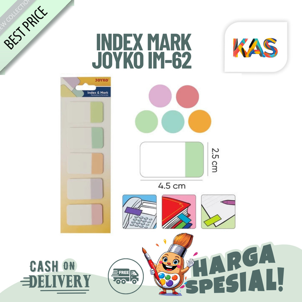 

Index Mark Joyko IM-62 Penanda Pembatas Buku Bahan Plastik
