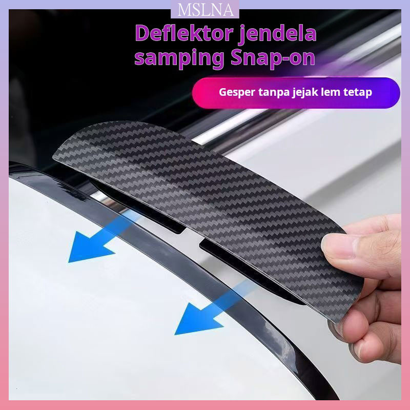 Kaca spion mobil motif serat karbon, penutup spion alis anti hujan, penutup spion pembalik anti huja