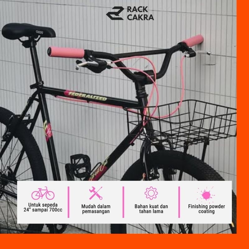 FRONT RACK BASKET SERIES VINTAGE MTB Keranjang Rak Depan Sepeda Klasik Commuter Bike