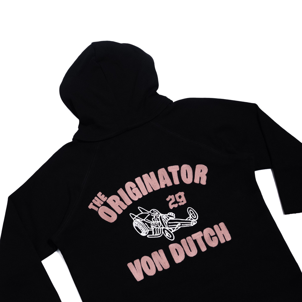 Von Dutch Raw Hoodie 1449 Black