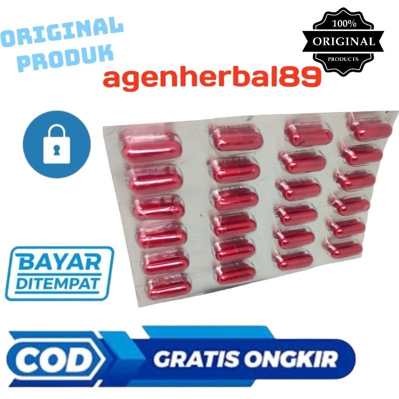 KAPSUL OBAT KUAT TAHAN LAMA ISI 12 KAPSUL MERAH KEMASAN