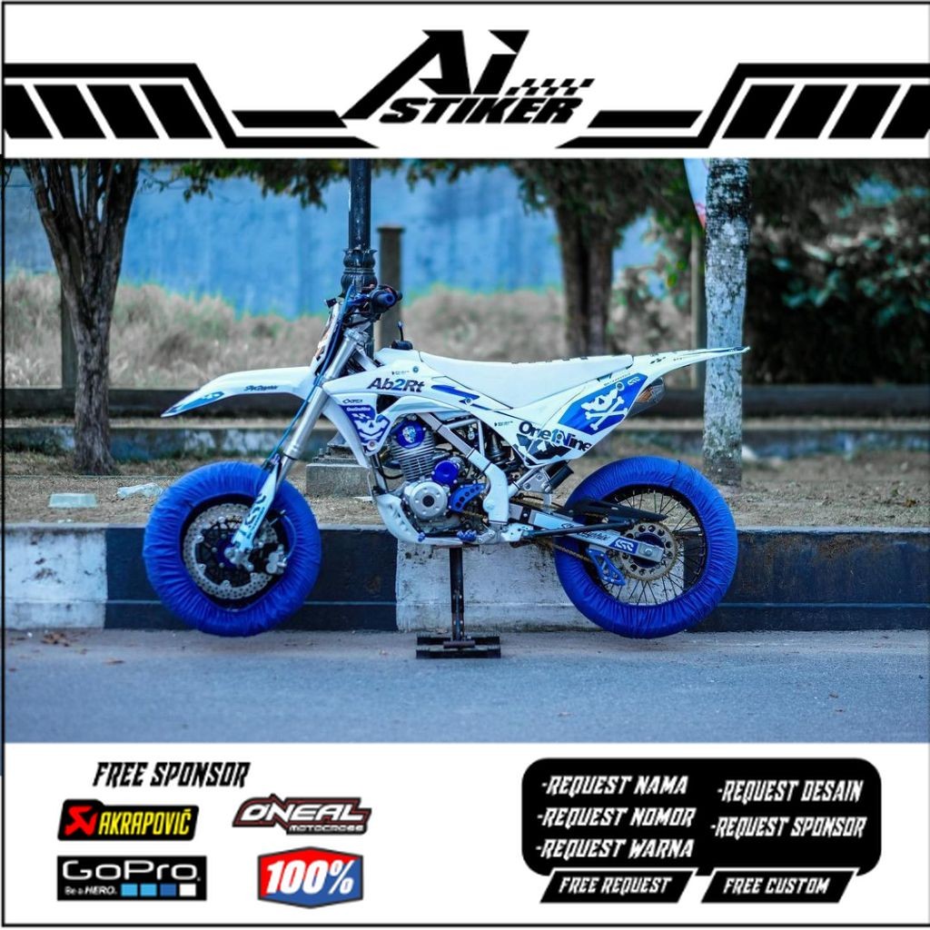 DECAL STIKER KAWASAKI KLX GORDON DECAL KLX GORDON DECAL STIKER GORDON DECAL KLX GORDON FULL BODY FRE