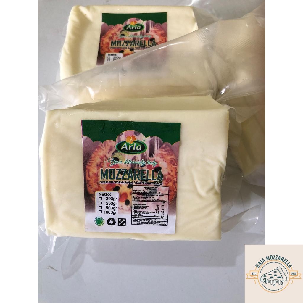Arla Mozzarella 1kg Import Denmark Halal (Ekspedisi Cepat) By Raja Mozzarella Sumatera