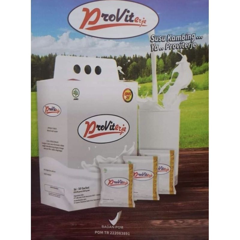 Susu Kambing Provit Plus Royal Jelly(ProvitErje), Susu Kambing Etawa isi 50 scht, Provit Erje