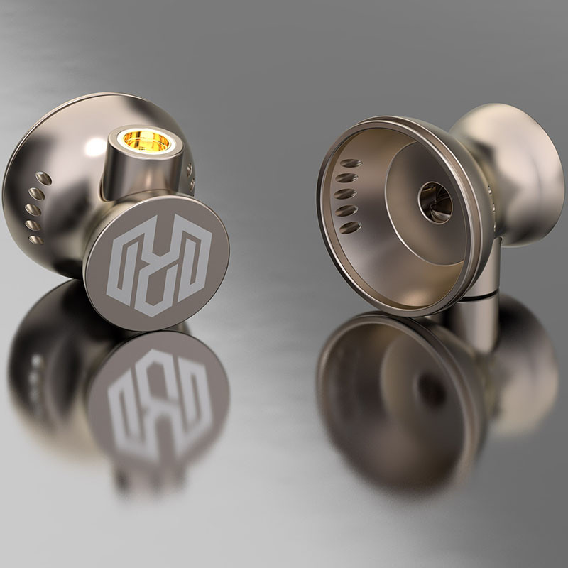 15.4mm Waist Drum Appearance Desert Rose Color MMCX Interface Headphone Shell Suitable For MX500 Fla