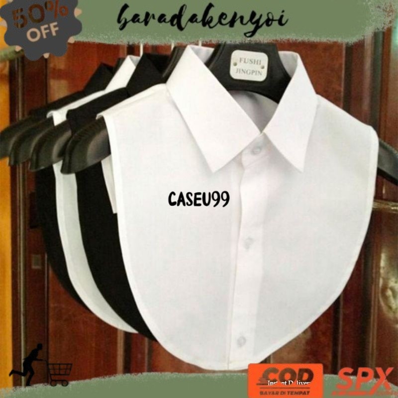 TREN TERBARU Kerah Palsu/ fake collar/ kemeja leher/ manset leher Korean style west style/ kemeja ka