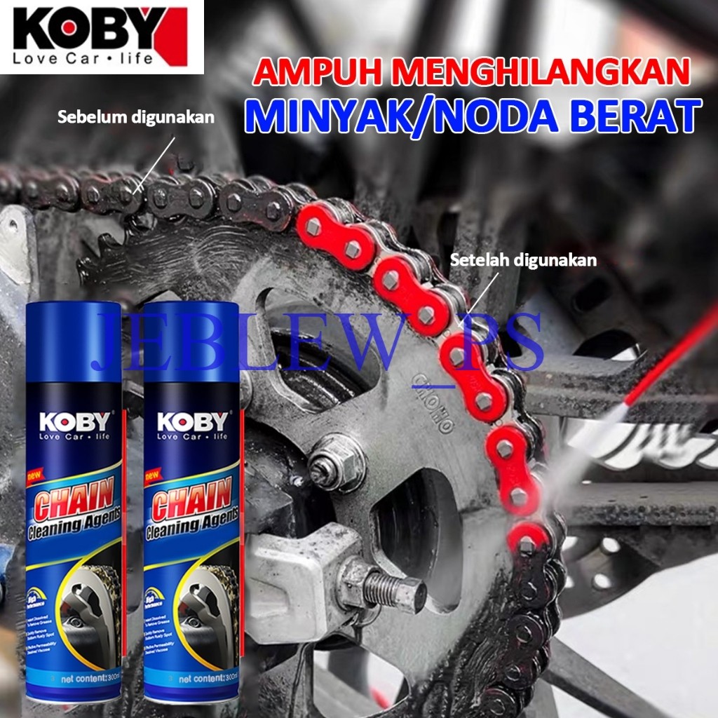KOBY Pilihan Pembalap Profesional Chain Lube Pelumas Rantai Contact Cleaner Anti Karat Pembersih Ran