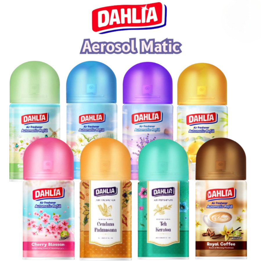 DAHLIA AIR FRESHENER AUTOMATIC REFILL SPRAY SEMPROT- PENGHARUM RUANGAN SEMPROT