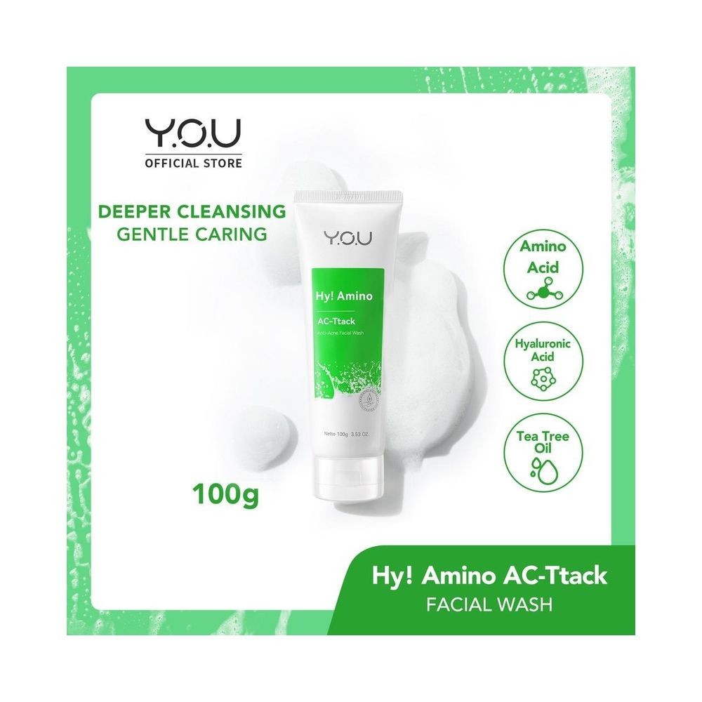 Y.O.U HY AMINO AC-TTACK ANTI ACNE FACIAL WASH 100g