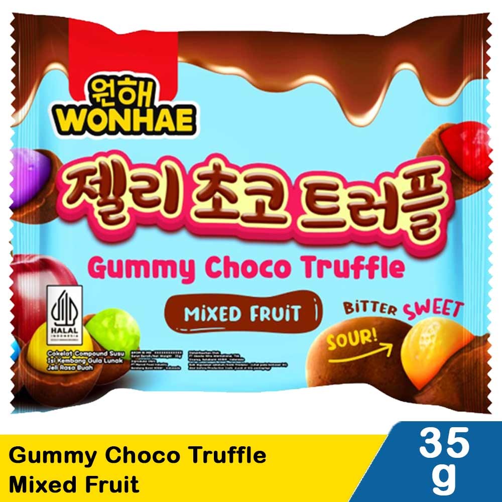 WONHAE GUMMY CHOCO TRUFFLE MIXED FRUIT 35/32g