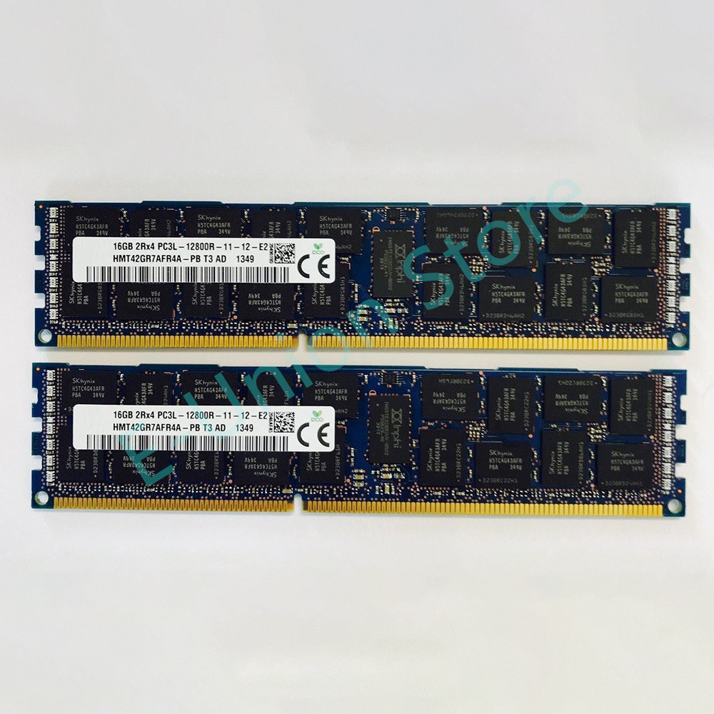 1 Pcs RAM 16GB DDR3L 1600MHz ECC REG PC3L-12800R For SK Hynix Memory 1600