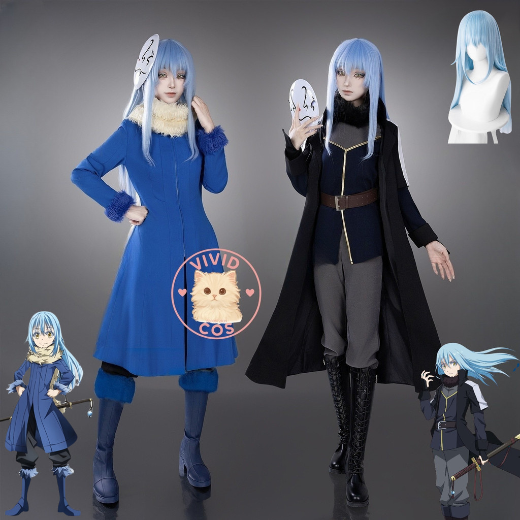 Rimuru Tempest Cosplay Costume Demon Role Play Anime Daily Clothes Mask for Men Women Halloween Part