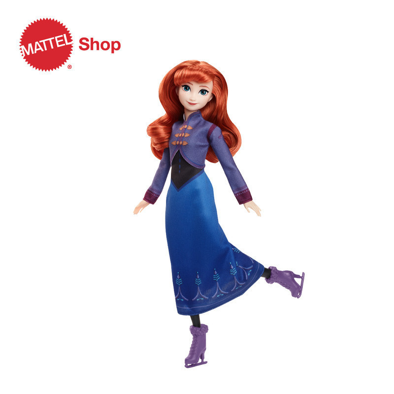SPECIAL TERBAIK- Disney Frozen Ice-Skating Anna Fashion Doll - Mainan Boneka Anak Perempuan [Kode