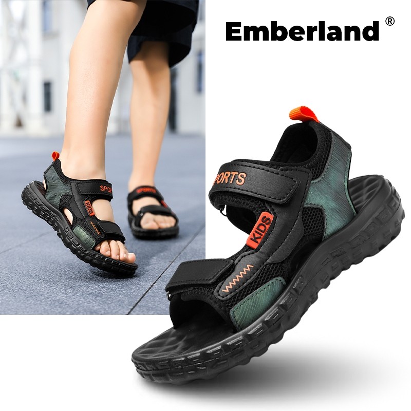 ADRIANSYAH99_ EMBERLAND-Hot Sale Sandal Anak Laki Laki Outdoor Sendal Gunung Anak Laki Laki Anti-Sel